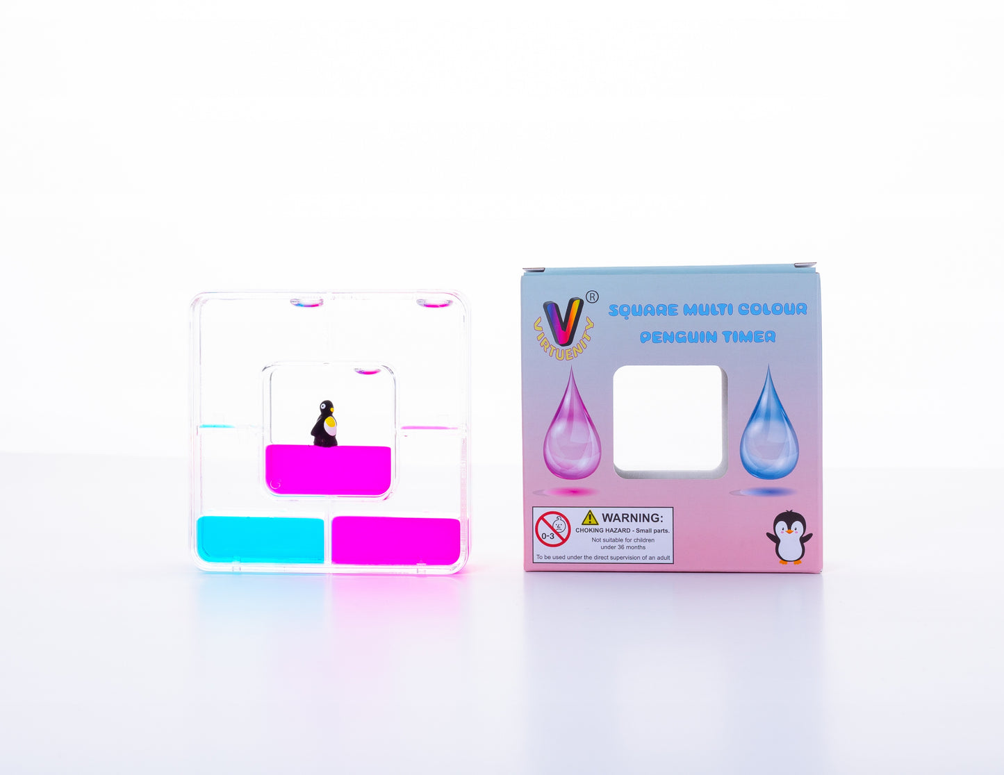 Double-Colour Square Penguin Timer