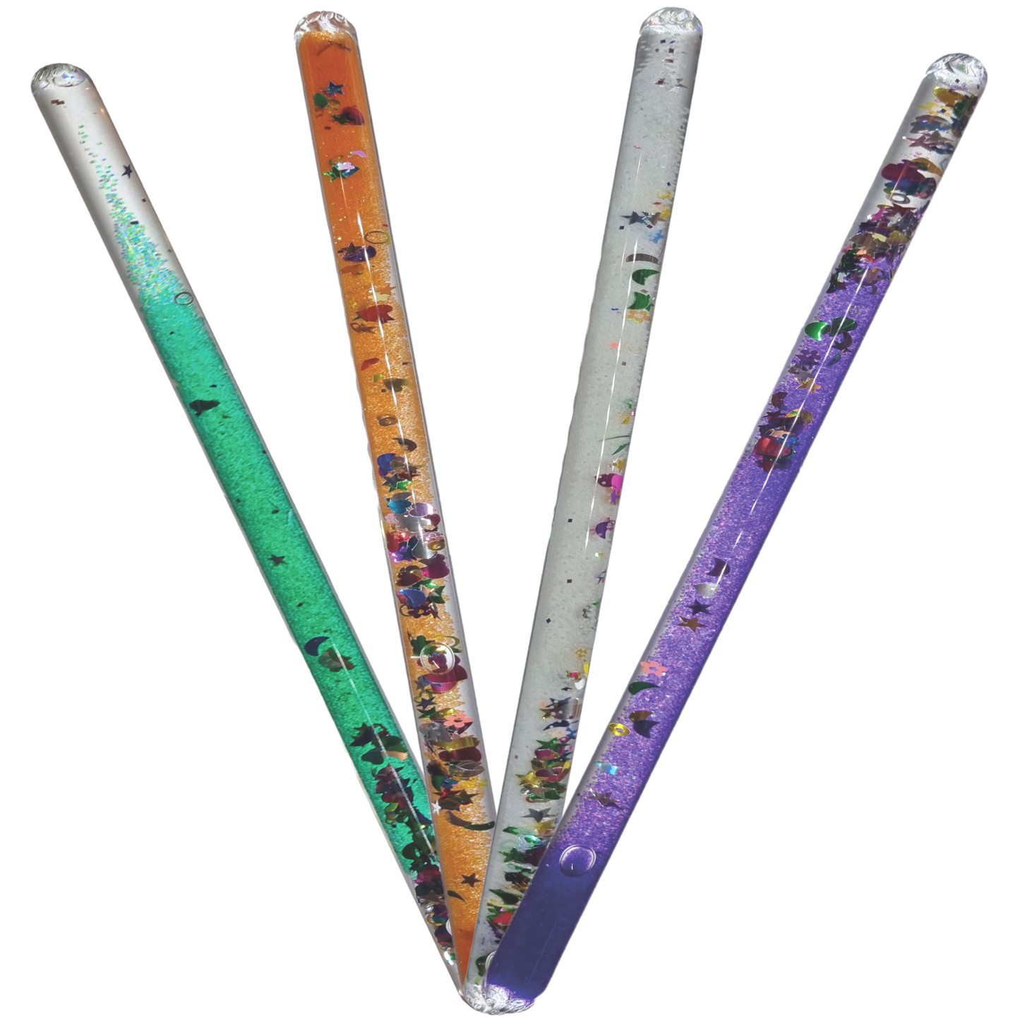 Sensory Glitter Wands - 2 Pack - ABC